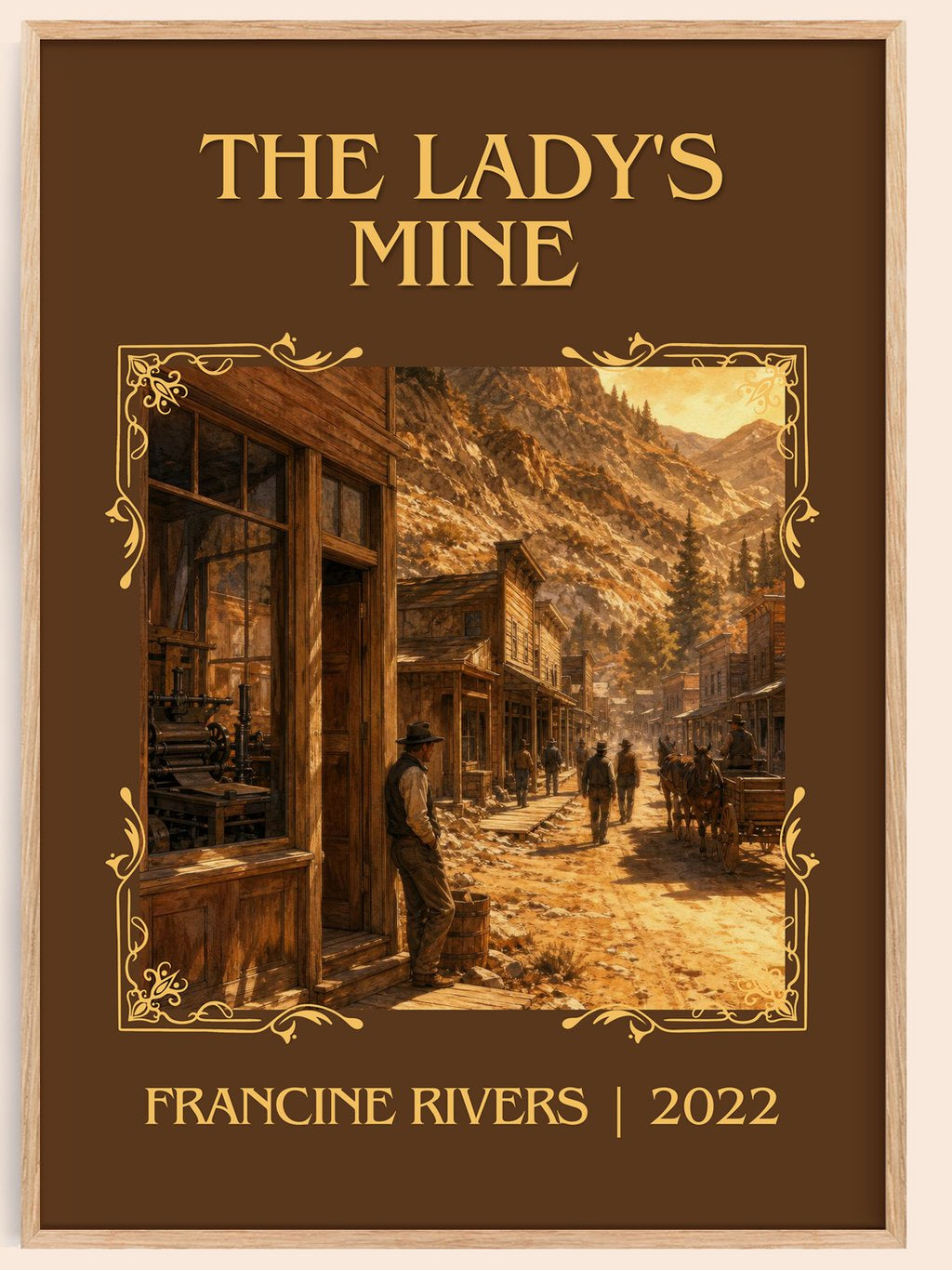 The Lady's Mine Classic Book Art Print by Francine Rivers – book poster