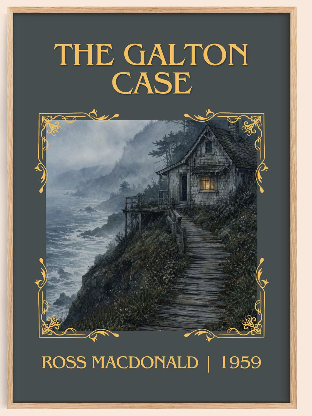 The Galton Case Classic Book Art Print by Ross Macdonald – book poster