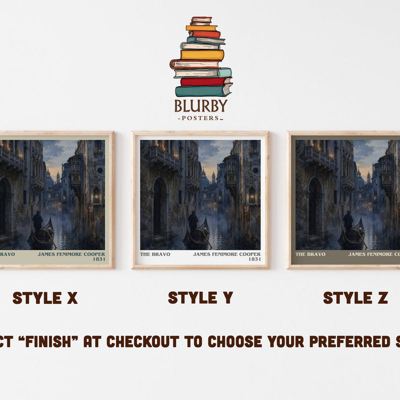 The Bravo literary print in frame leaning in hallway – historical fiction wall art