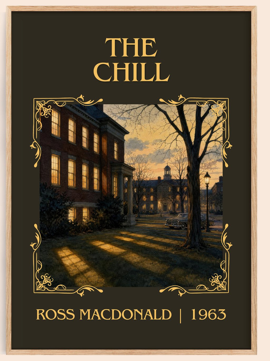 The Chill Classic Book Art Print by Ross Macdonald – book poster