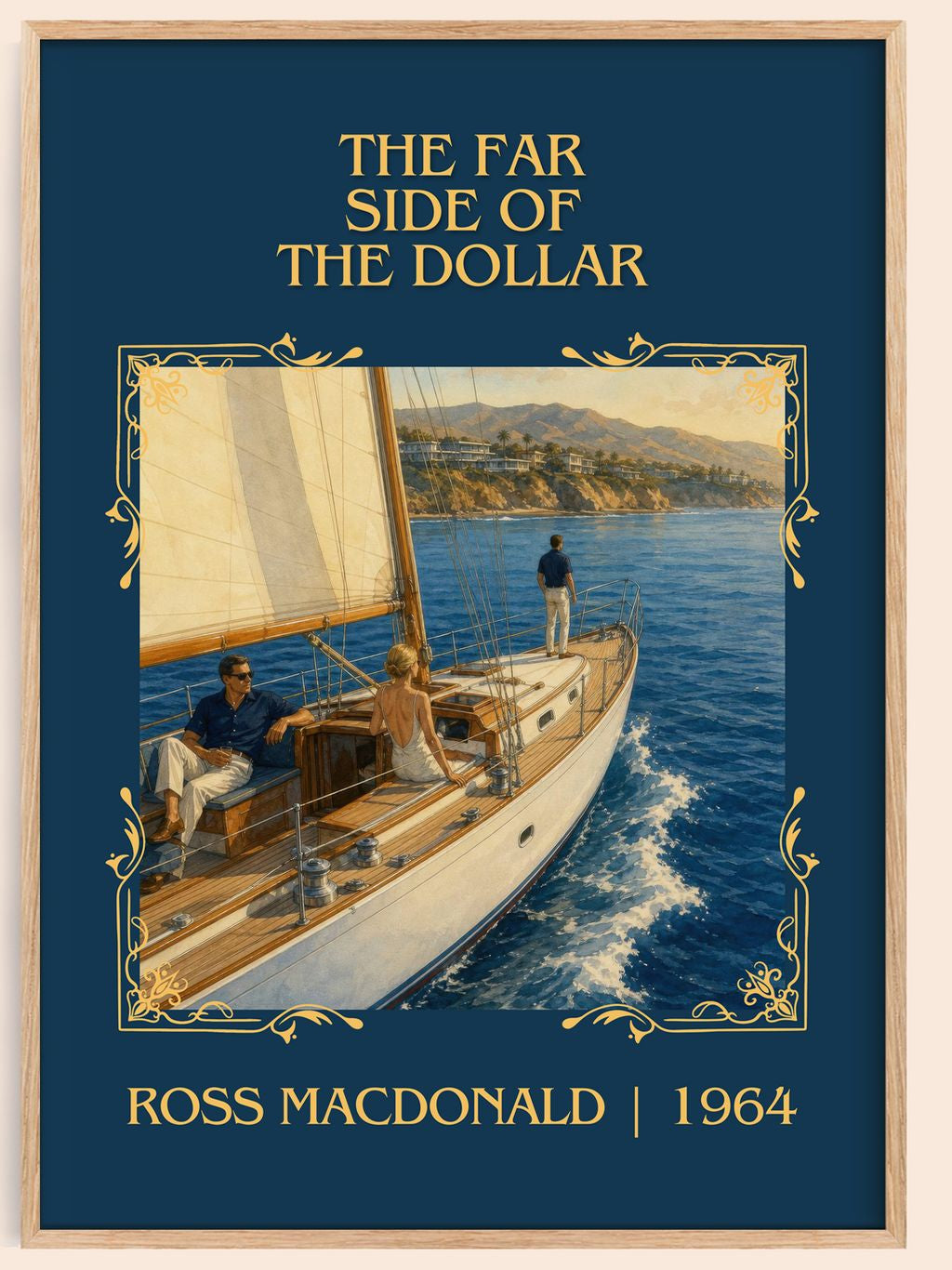 The Far Side of the Dollar Classic Book Art Print by Ross Macdonald – book poster