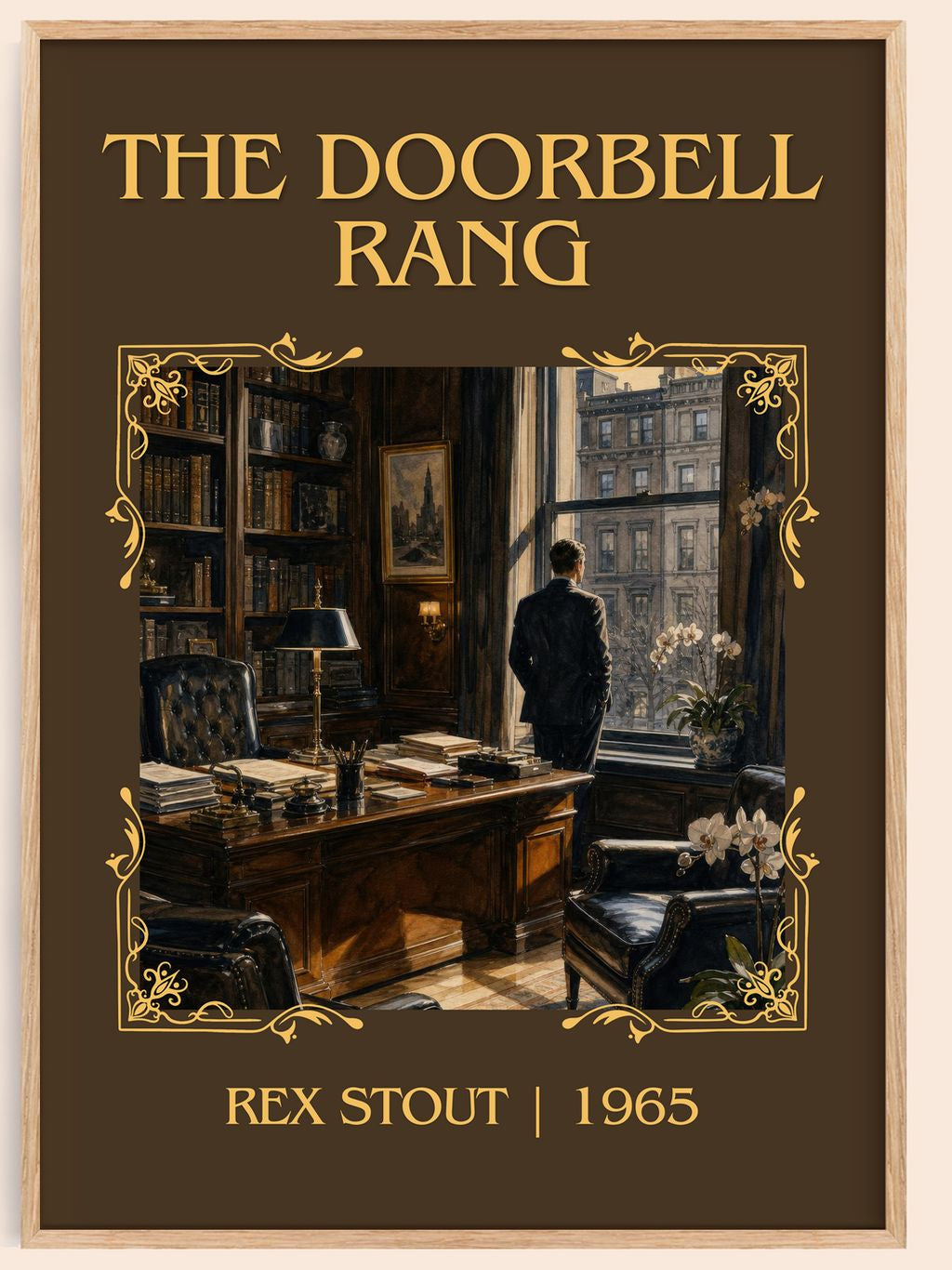 The Doorbell Rang Classic Book Art Print by Rex Stout – book poster