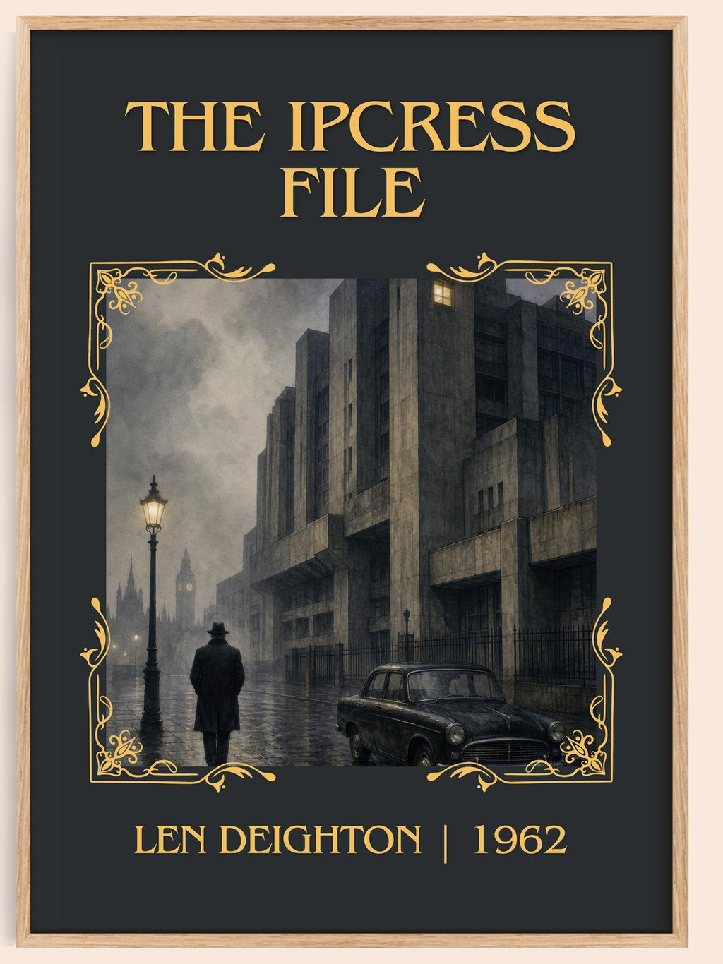 The Ipcress File Classic Book Art Print by Len Deighton – book poster