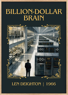 Billion-Dollar Brain Classic Book Art Print by Len Deighton