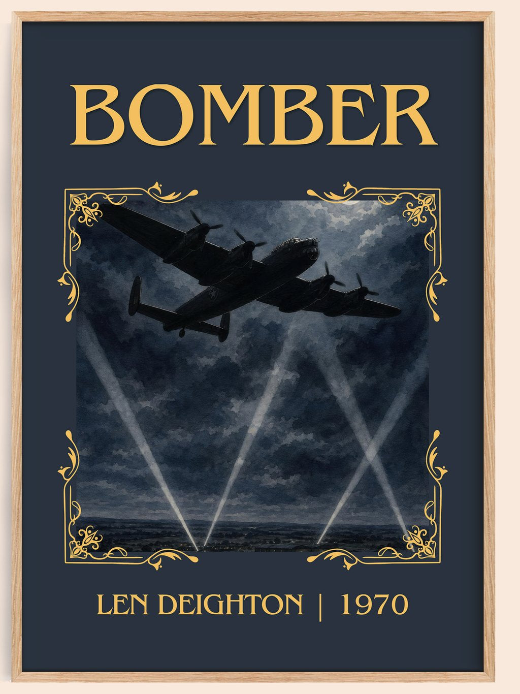 Bomber Classic Book Art Print by Len Deighton – book poster