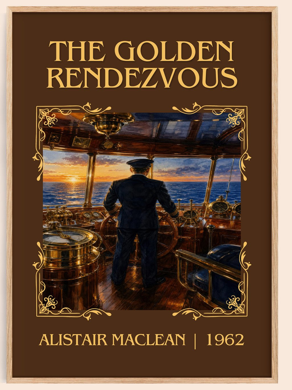 The Golden Rendezvous Classic Book Art Print by Alistair MacLean – book poster