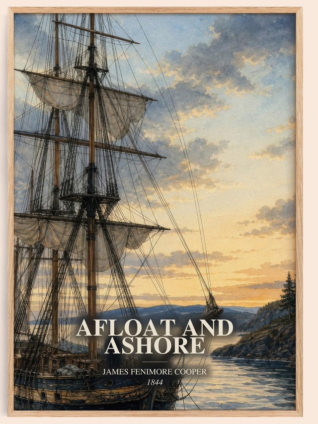 Afloat And Ashore Book Watercolour Illustration by J. Cooper