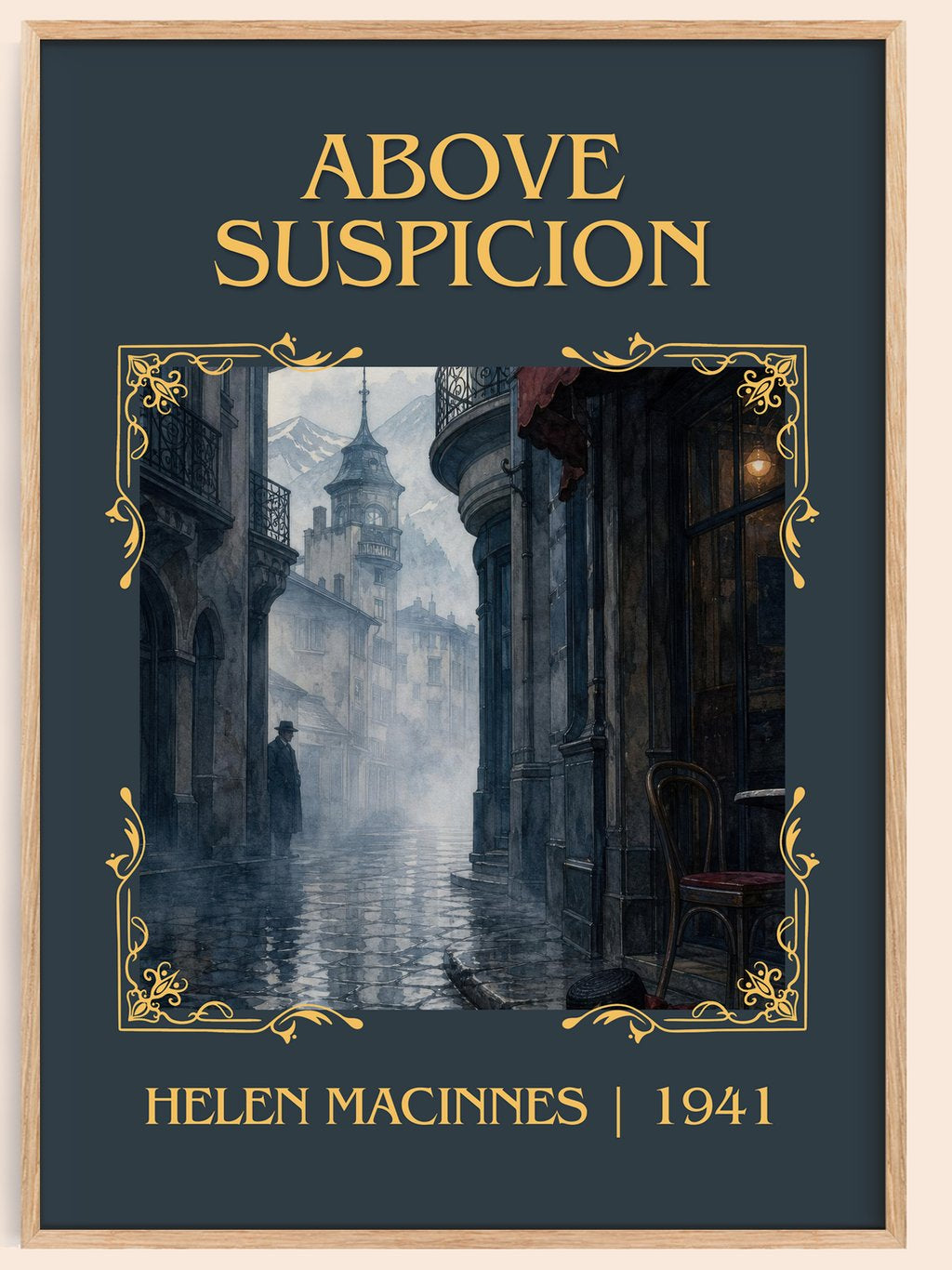 Above Suspicion Classic Book Art Print by Helen MacInnes – book poster