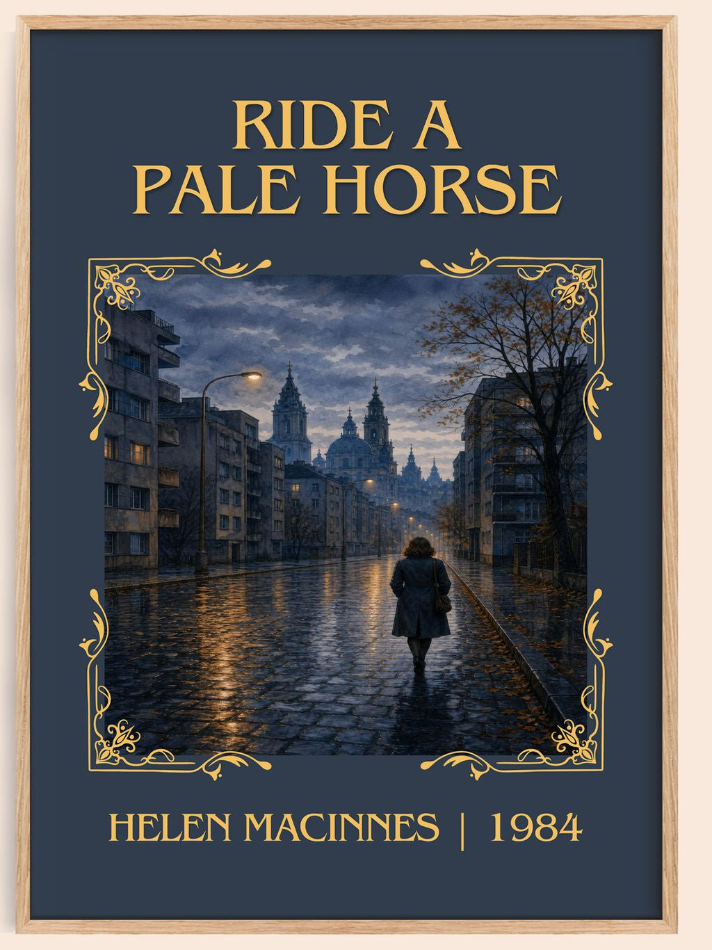 Ride a Pale Horse Classic Book Art Print by Helen MacInnes – book poster