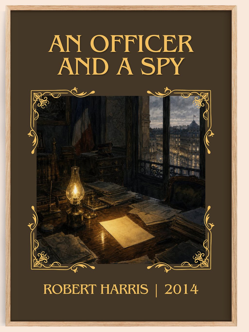 An Officer and a Spy Classic Book Art Print by Robert Harris – book poster