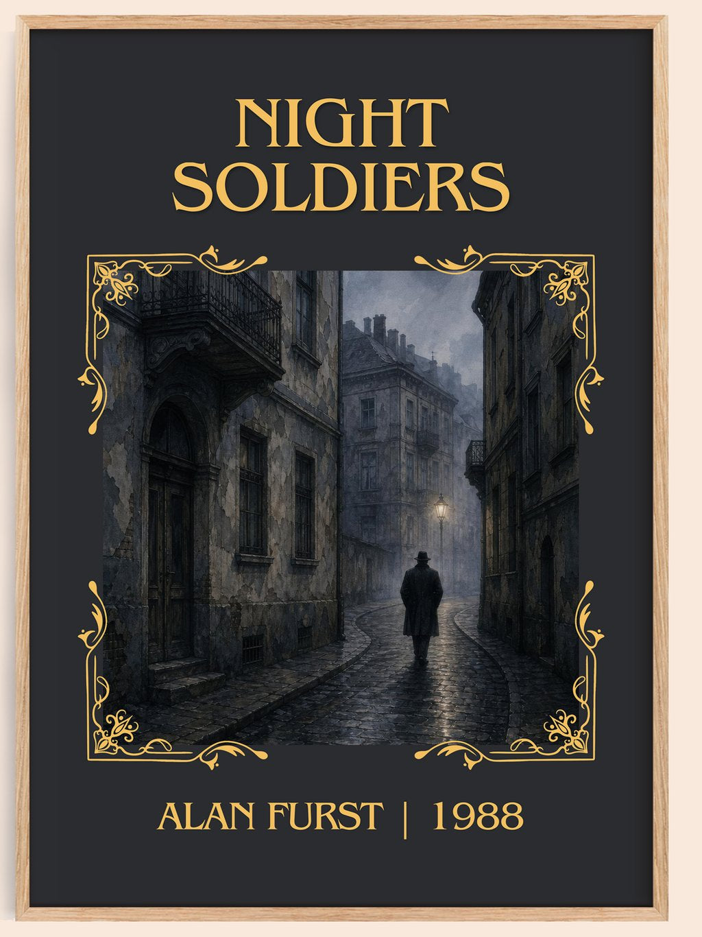 Night Soldiers Classic Book Art Print by Alan Furst – book poster