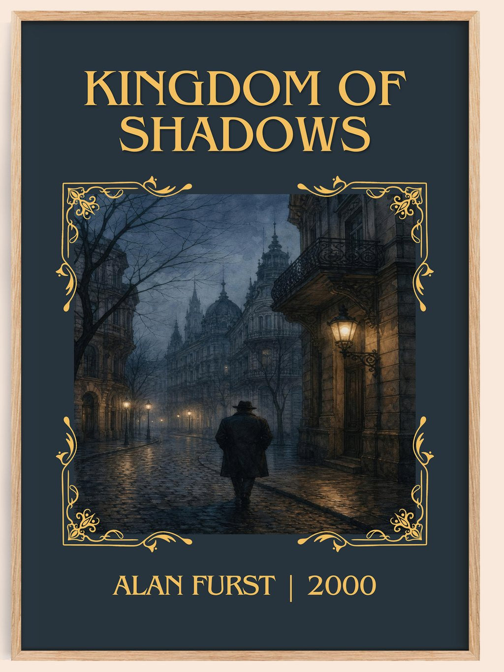 Kingdom of Shadows Classic Book Art Print by Alan Furst – book poster