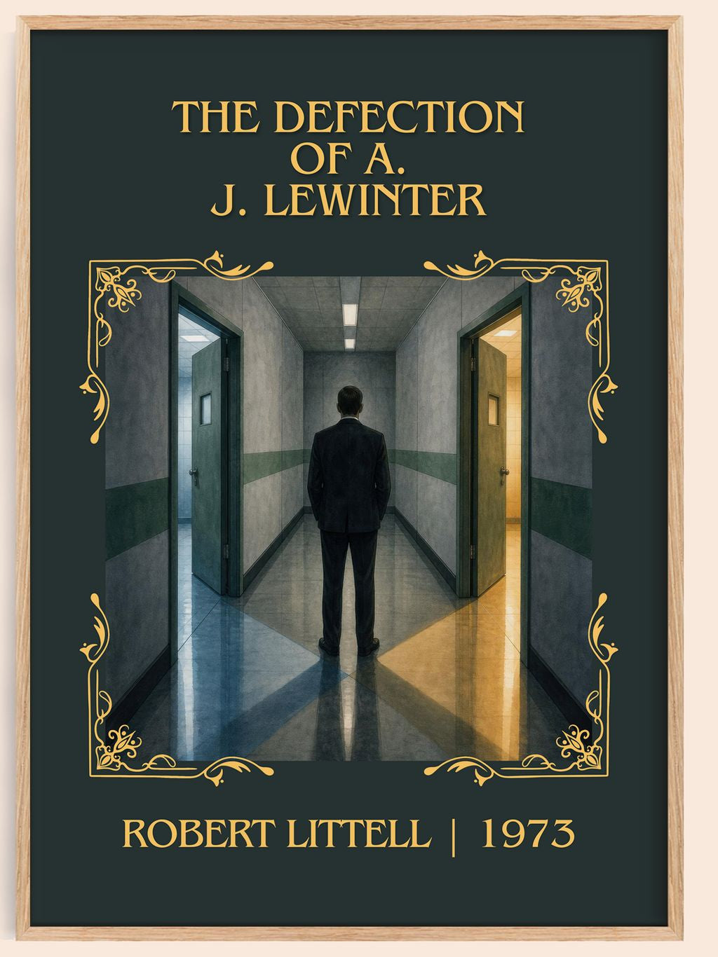 Defection of A. J. Lewinter Classic Book Art Print by Robert Littell – book poster