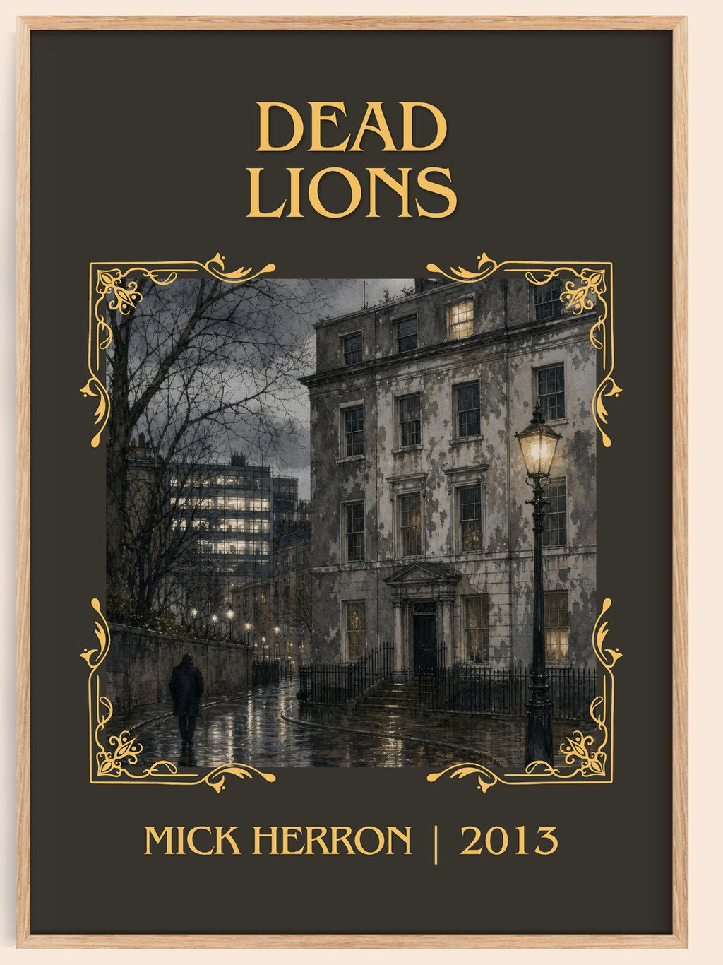 Dead Lions Classic Book Art Print by Mick Herron – book poster