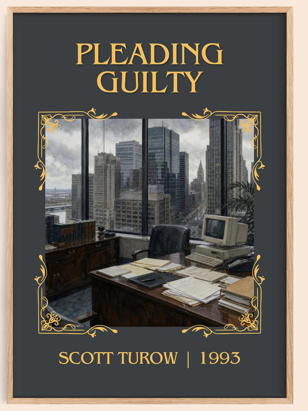 Pleading Guilty Classic Book Art Print by Scott Turow – book poster