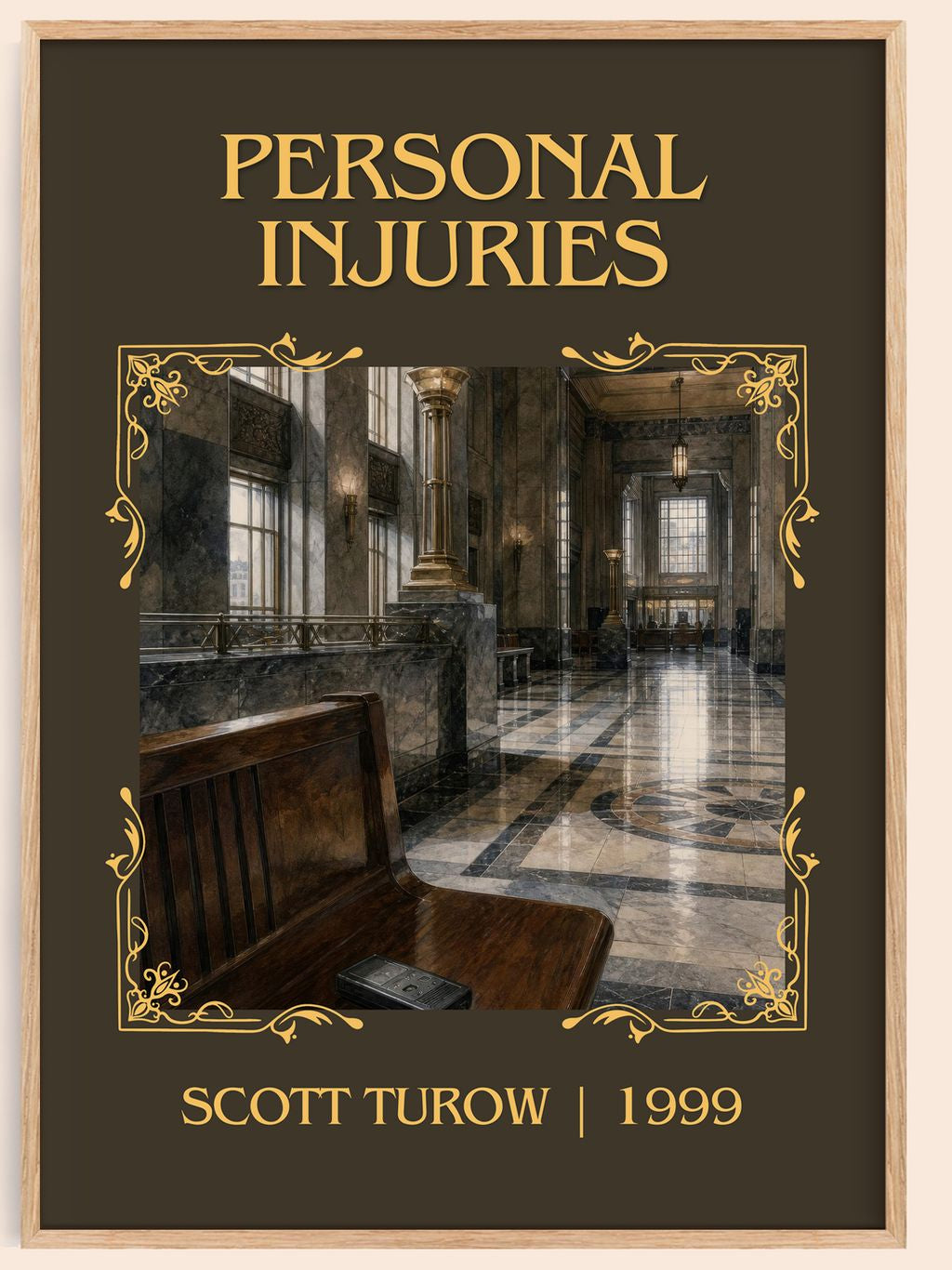 Personal Injuries Classic Book Art Print by Scott Turow – book poster