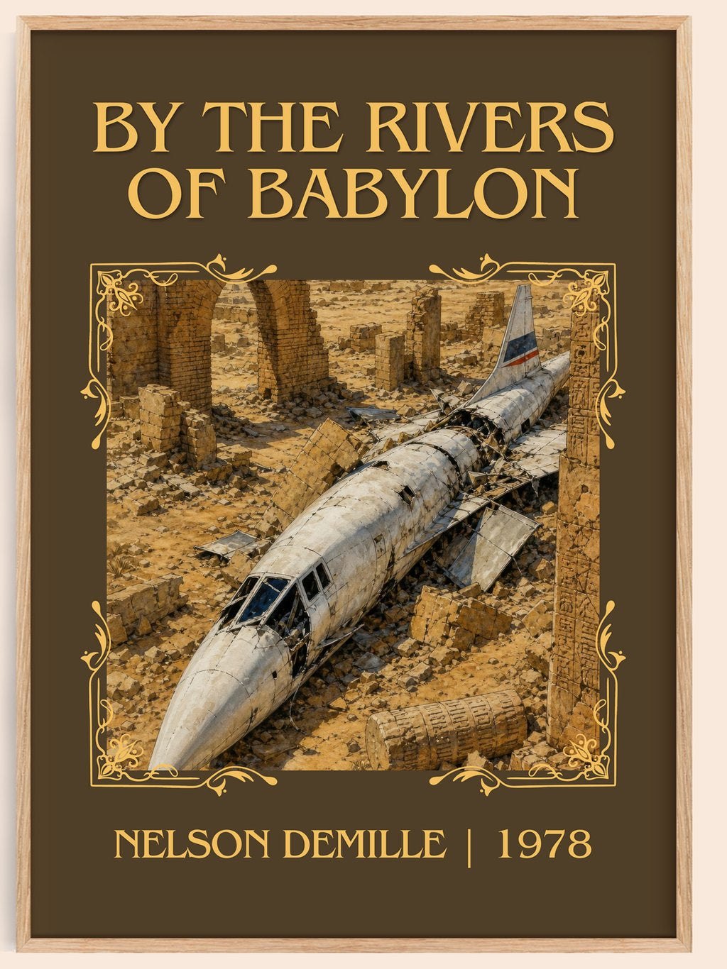 By the Rivers of Babylon Classic Book Art Print by Nelson DeMille – book poster
