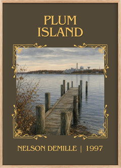 Plum Island Classic Book Art Print by Nelson DeMille