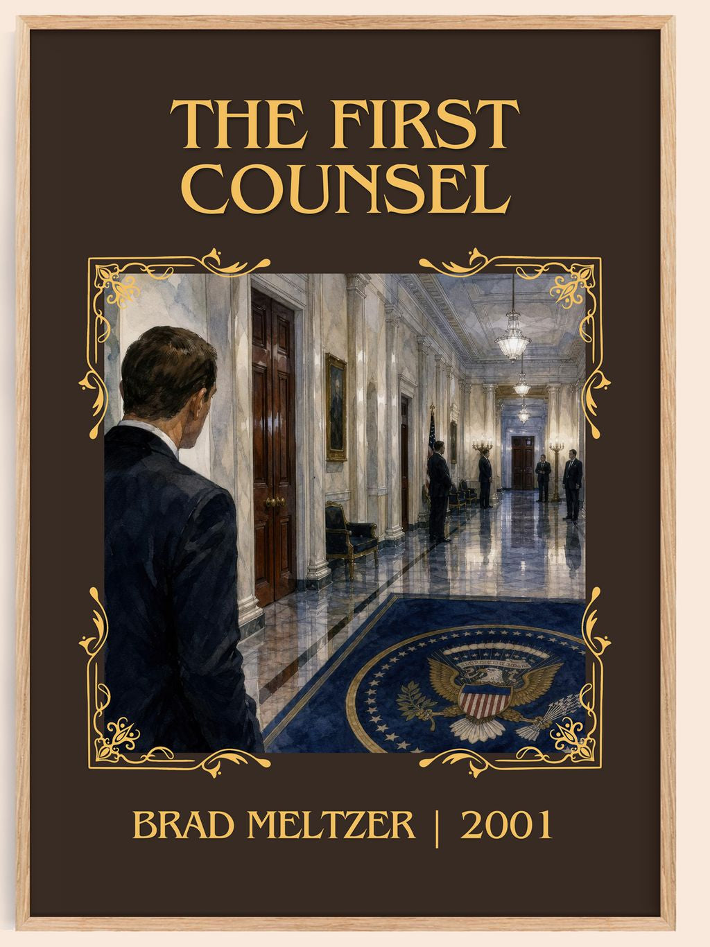 The First Counsel Classic Book Art Print by Brad Meltzer – book poster