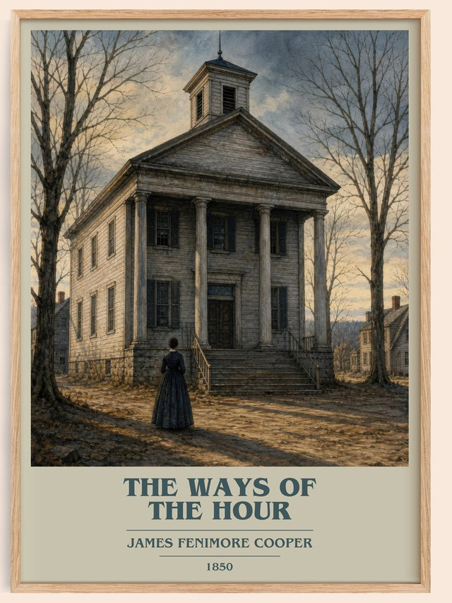 The Ways Of The Hour Book Cover Poster by James Fenimore Cooper