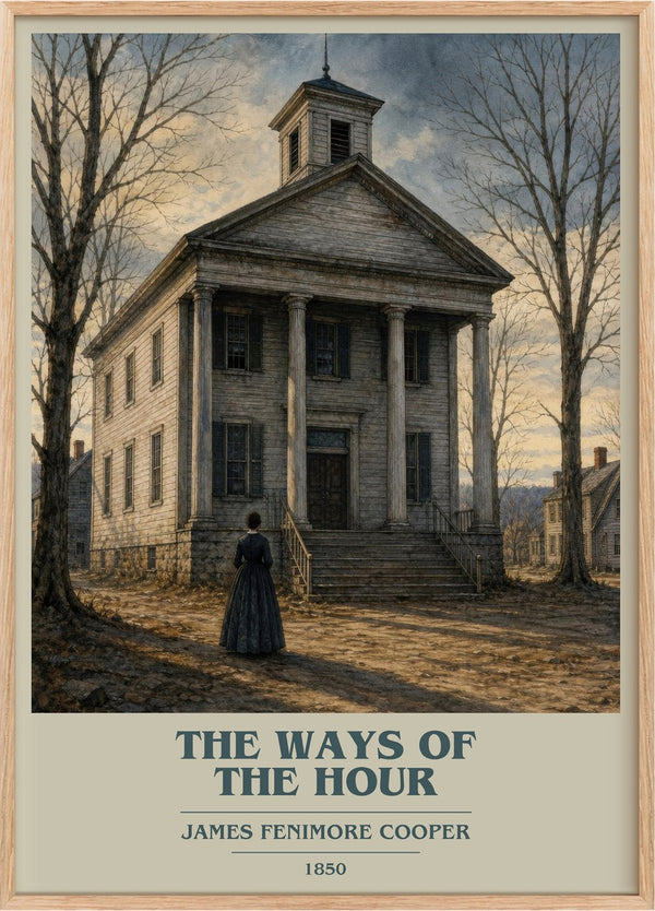The Ways Of The Hour Book Cover Poster by James Fenimore Cooper
