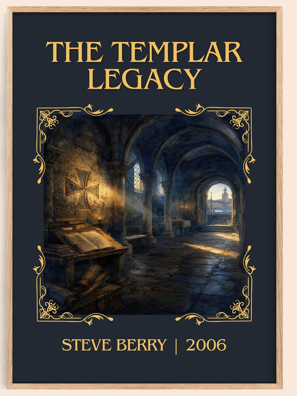 The Templar Legacy Classic Book Art Print by Steve Berry – book poster