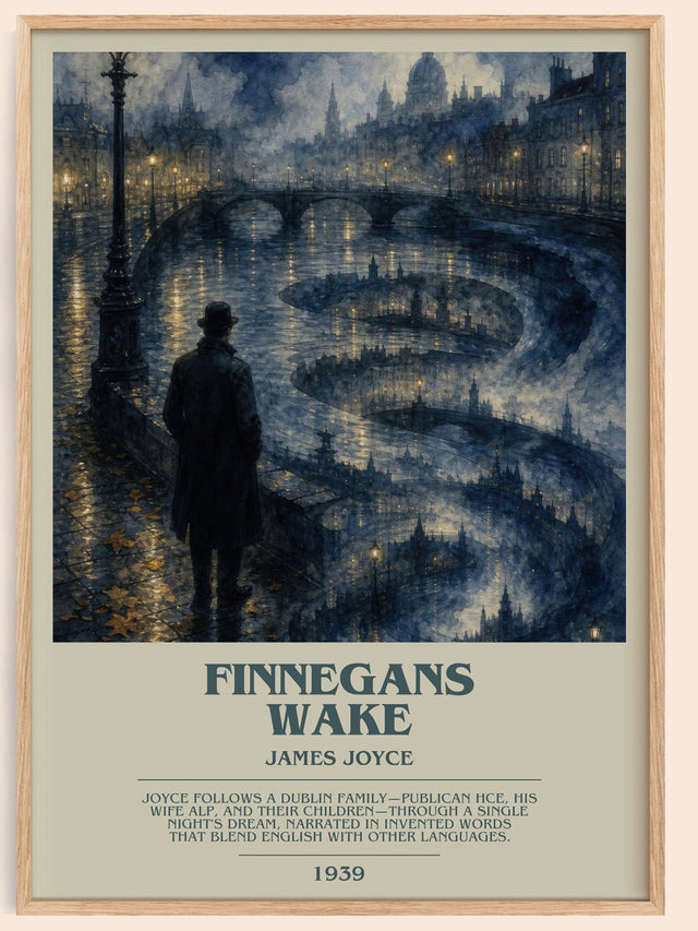 Finnegans Wake Bookish Wall Art by James Joyce