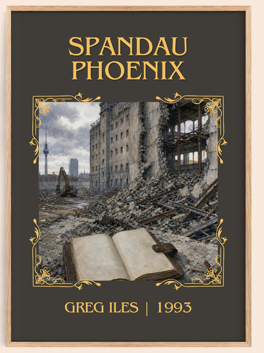Spandau Phoenix Classic Book Art Print by Greg Iles – book poster