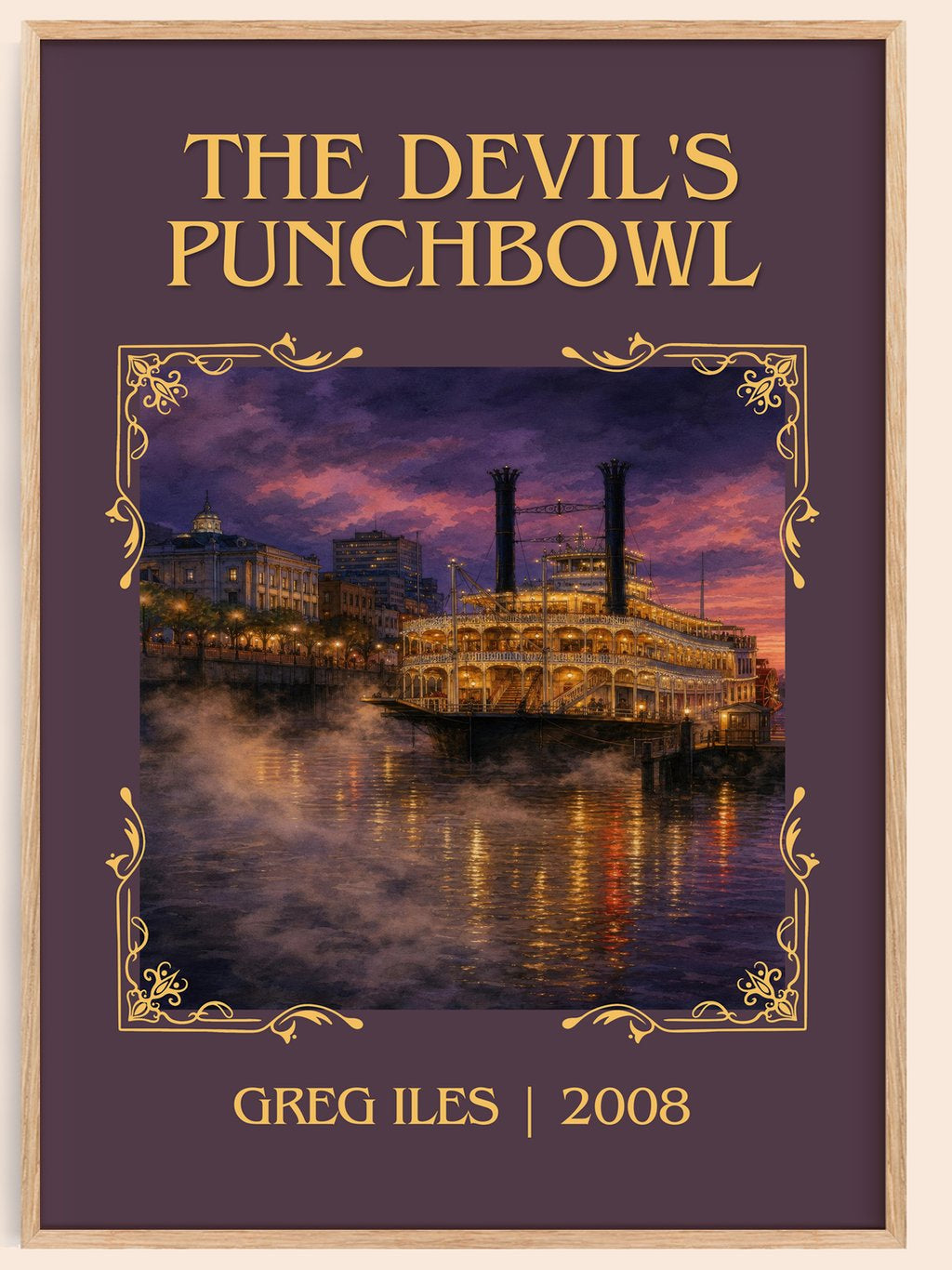 The Devil's Punchbowl Classic Book Art Print by Greg Iles – book poster
