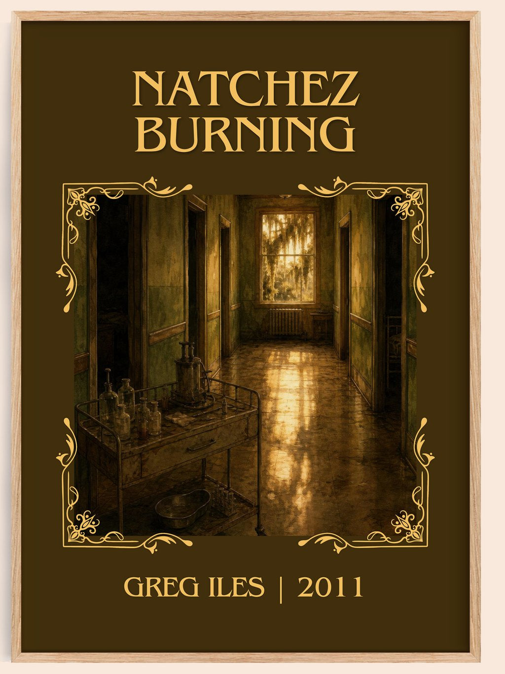 Natchez Burning Classic Book Art Print by Greg Iles – book poster