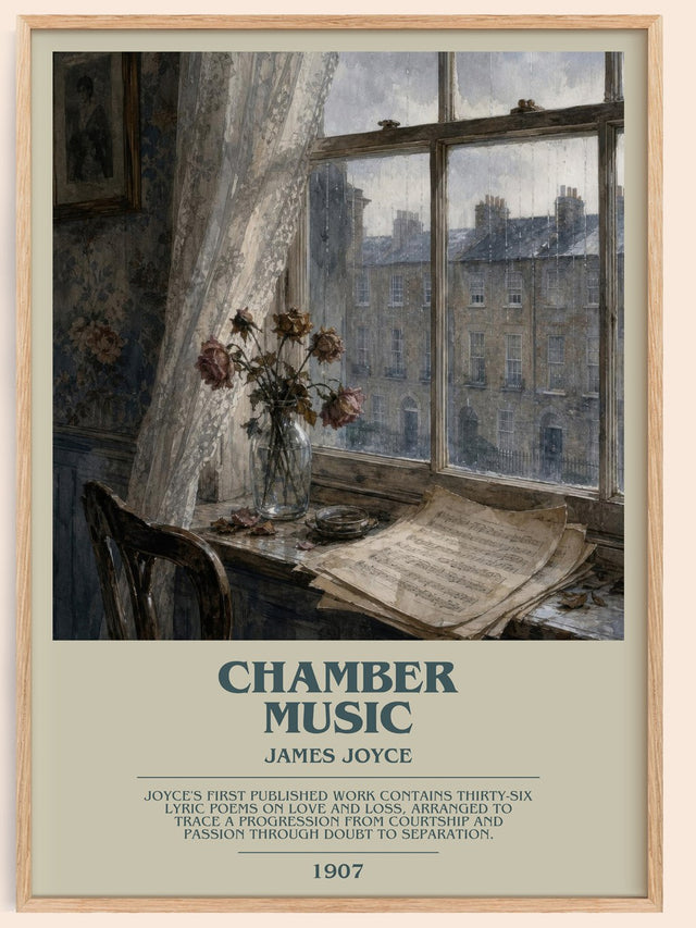 Chamber Music Bookish Wall Art by James Joyce