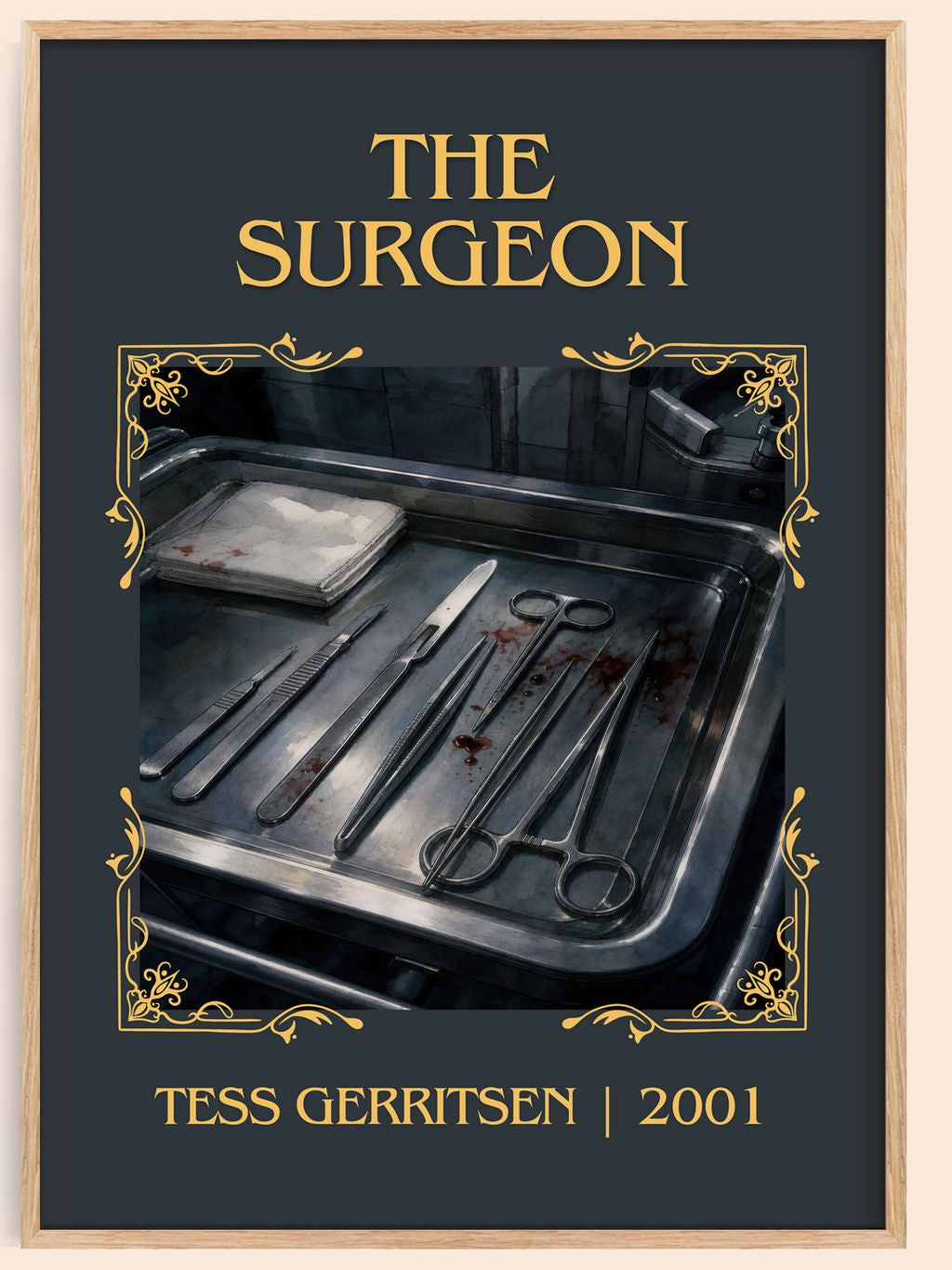 The Surgeon Classic Book Art Print by Tess Gerritsen – book poster