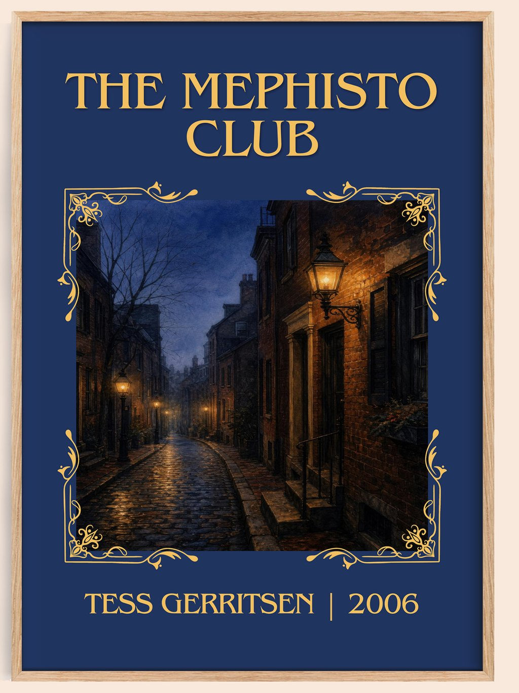 The Mephisto Club Classic Book Art Print by Tess Gerritsen – book poster