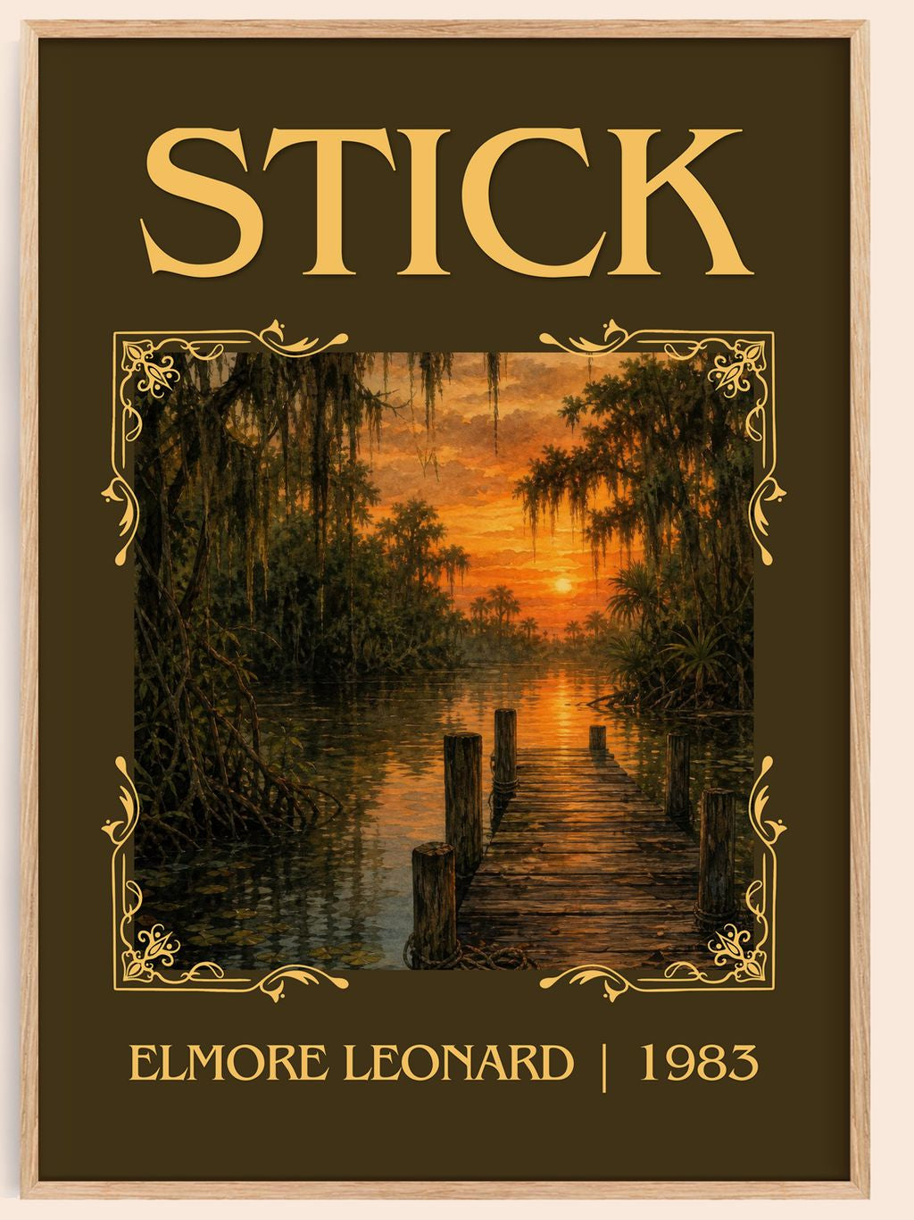 Stick Classic Book Art Print by Elmore Leonard – book poster