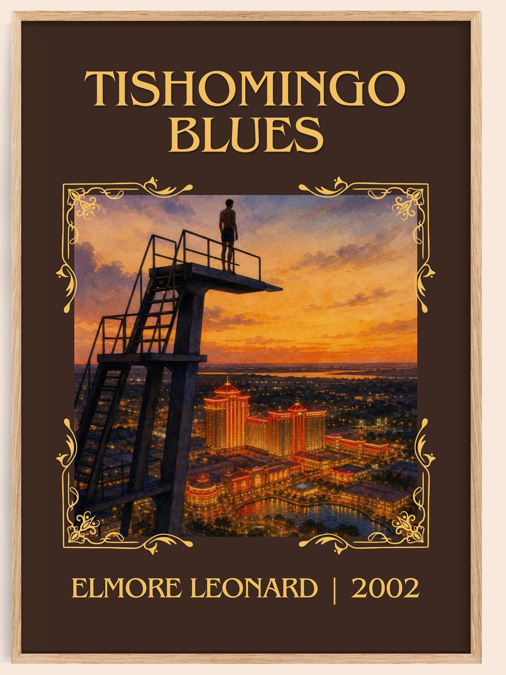 Tishomingo Blues Classic Book Art Print by Elmore Leonard – book poster