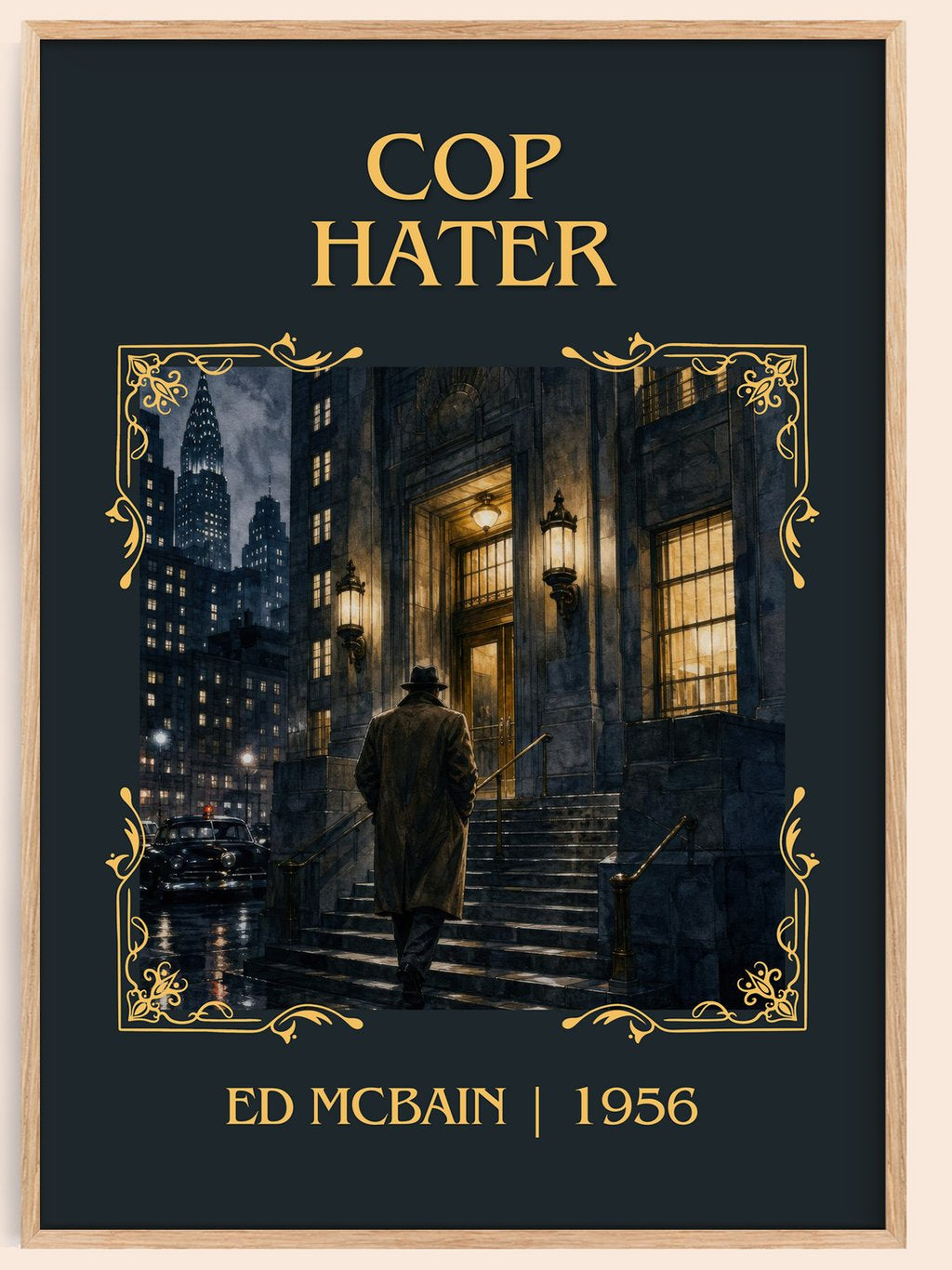 Cop Hater Classic Book Art Print by Ed McBain – book poster