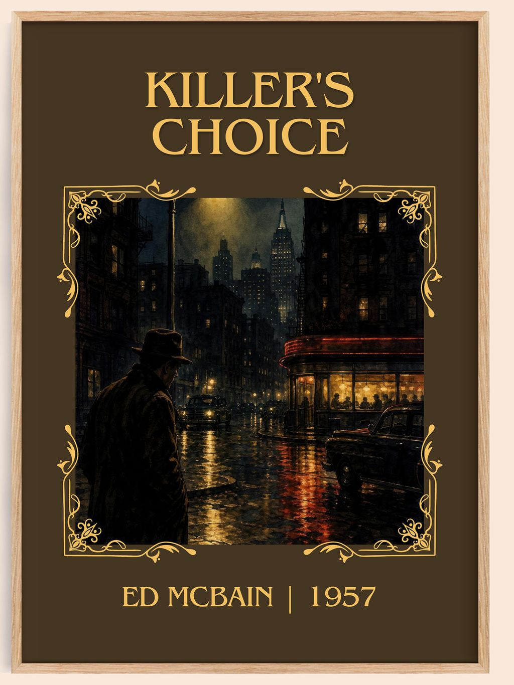 Killer's Choice Classic Book Art Print by Ed McBain – book poster