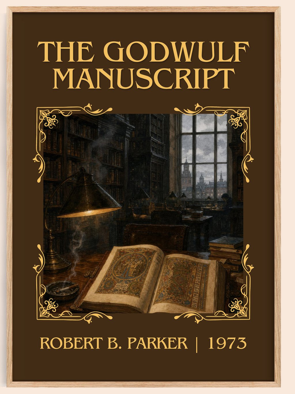 The Godwulf Manuscript Classic Book Art Print by Robert B. Parker – book poster
