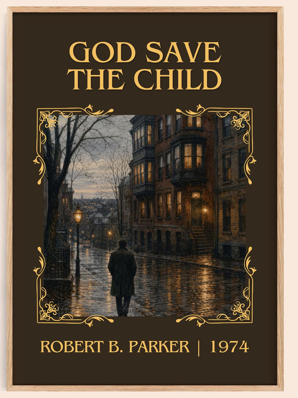 God Save the Child Classic Book Art Print by Robert B. Parker – book poster