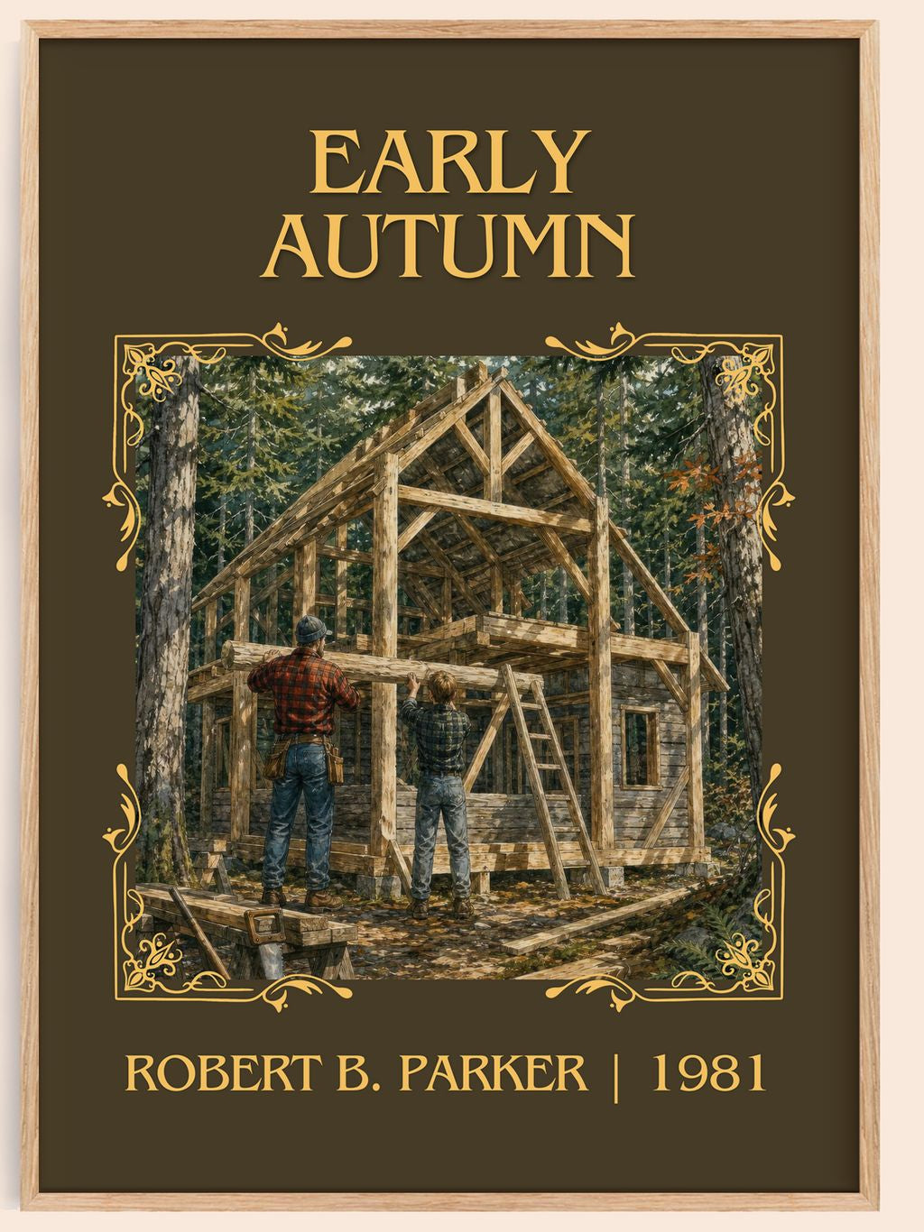 Early Autumn Classic Book Art Print by Robert B. Parker – book poster