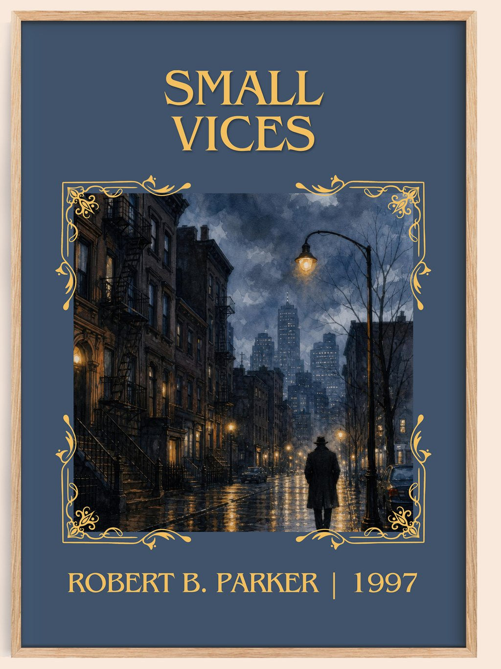 Small Vices Classic Book Art Print by Robert B. Parker – book poster
