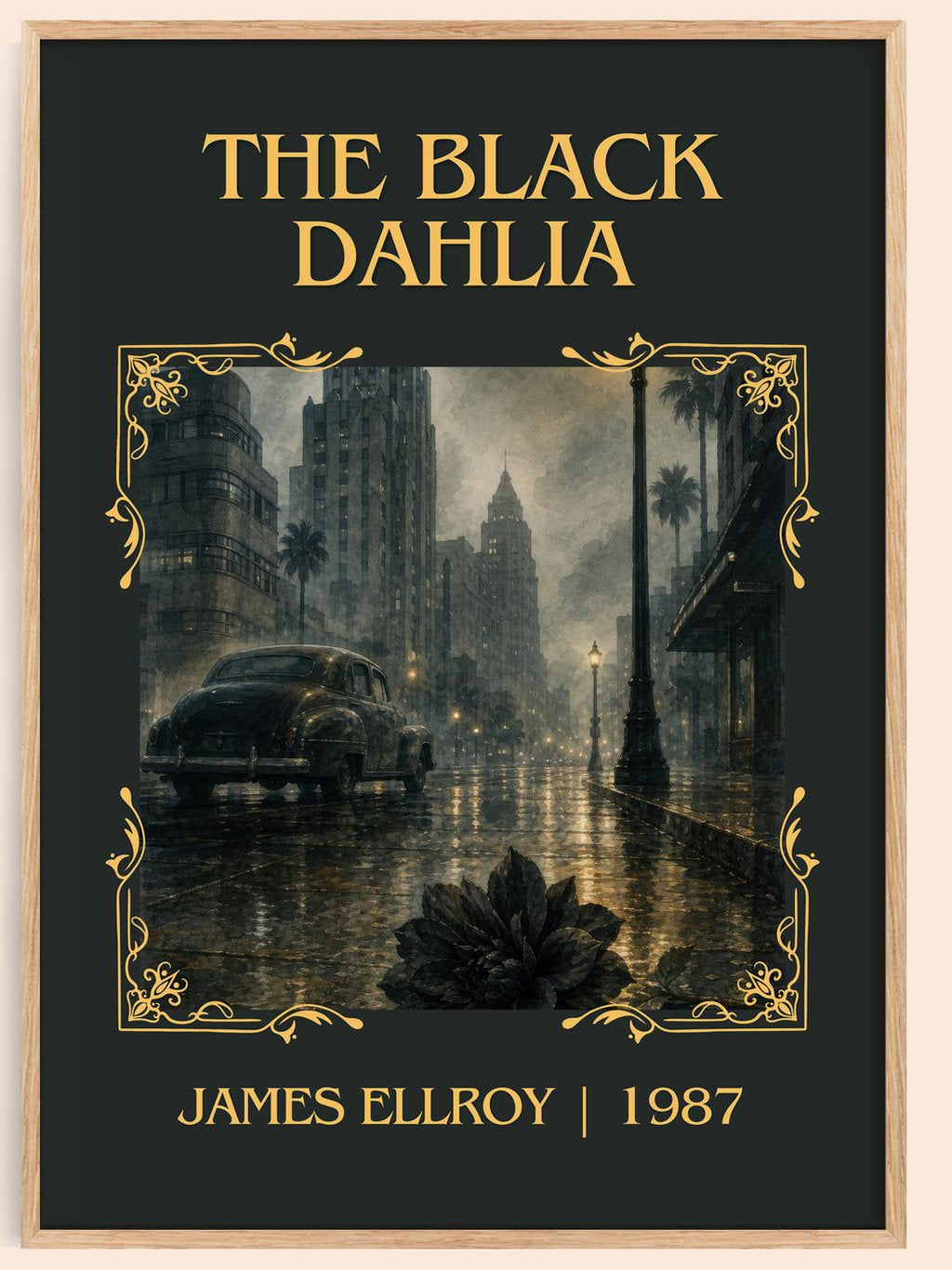 The Black Dahlia Classic Book Art Print by James Ellroy – book poster