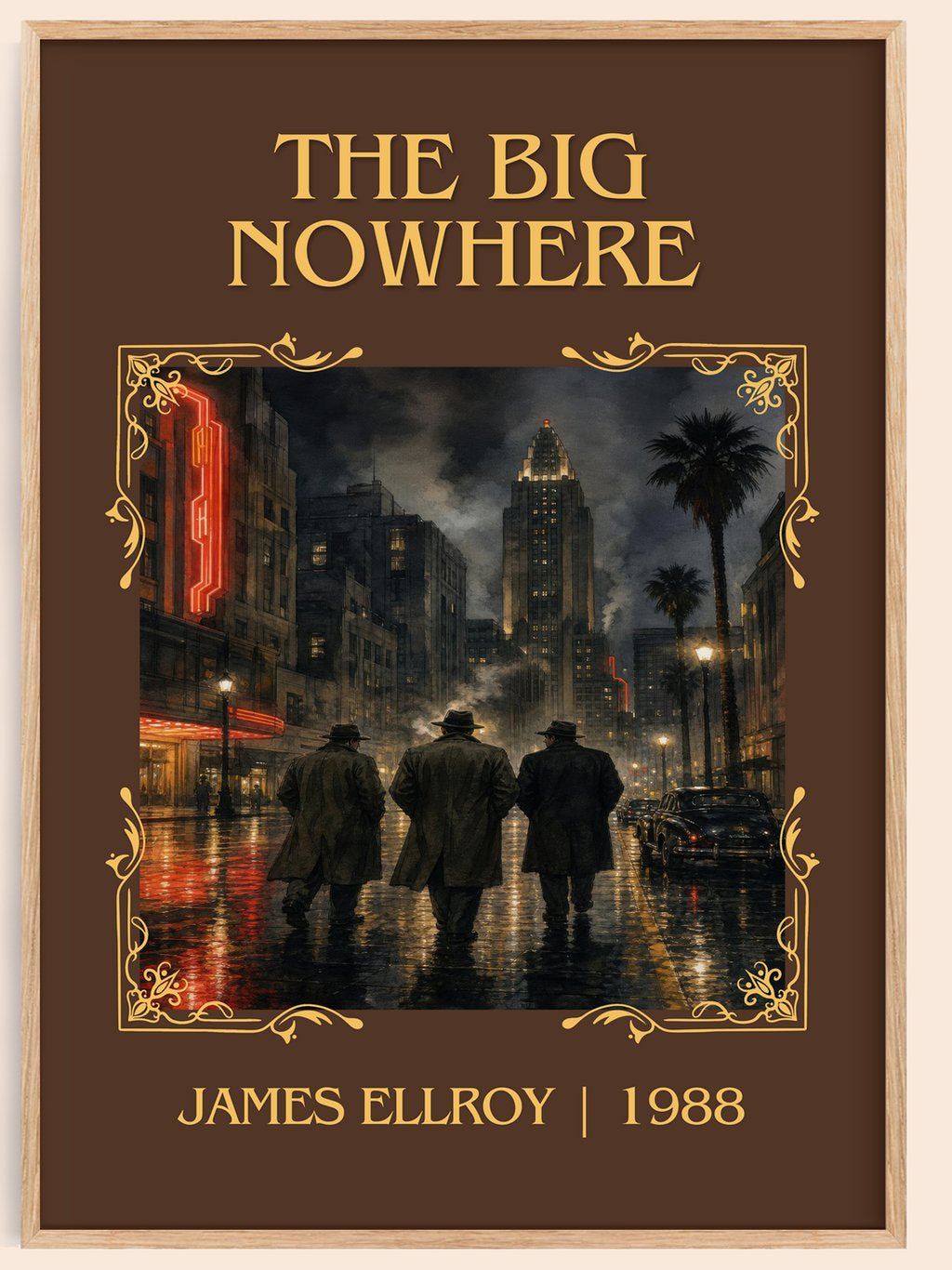 The Big Nowhere Classic Book Art Print by James Ellroy – book poster
