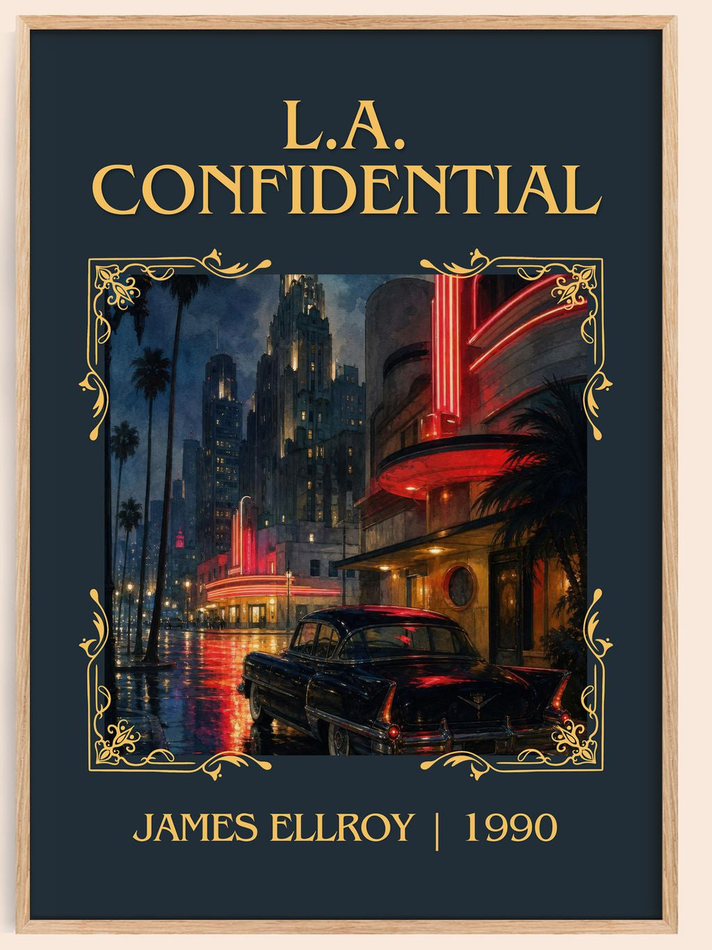L.A. Confidential Classic Book Art Print by James Ellroy – book poster