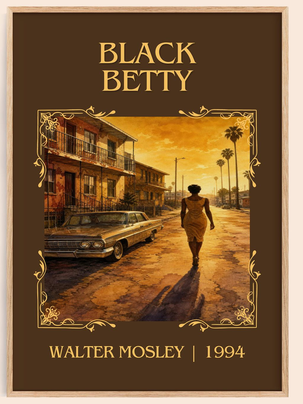 Black Betty Classic Book Art Print by Walter Mosley – book poster
