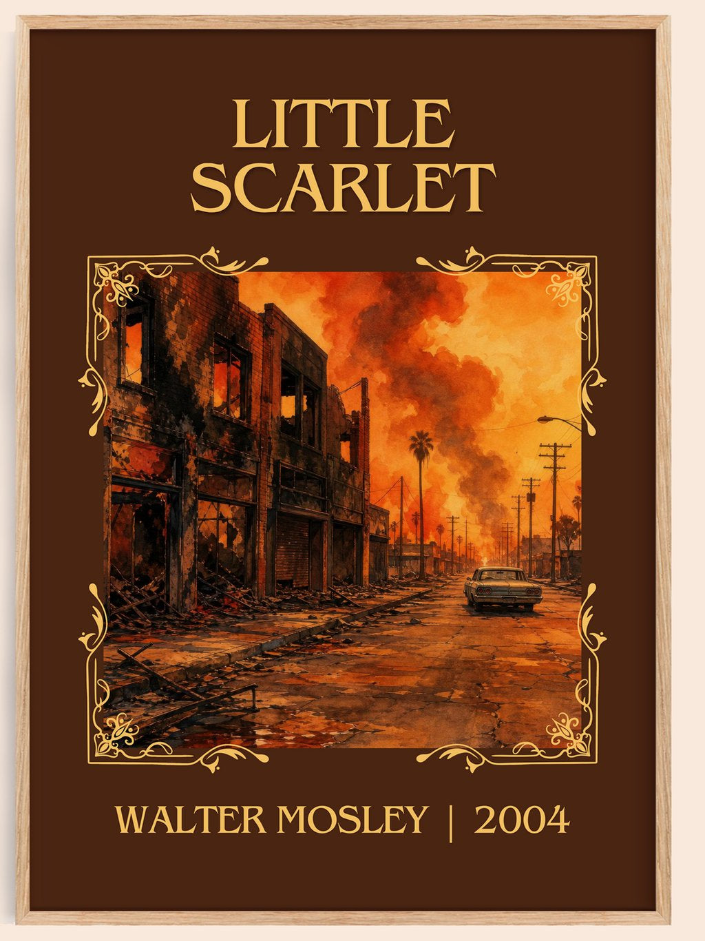 Little Scarlet Classic Book Art Print by Walter Mosley – book poster