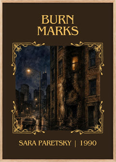 Burn Marks Classic Book Art Print by Sara Paretsky