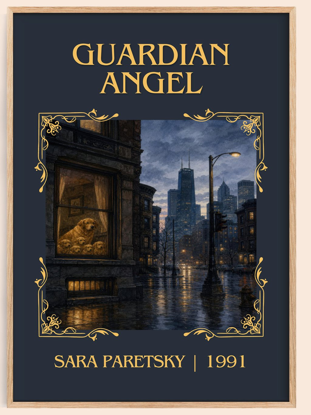 Guardian Angel Classic Book Art Print by Sara Paretsky – book poster