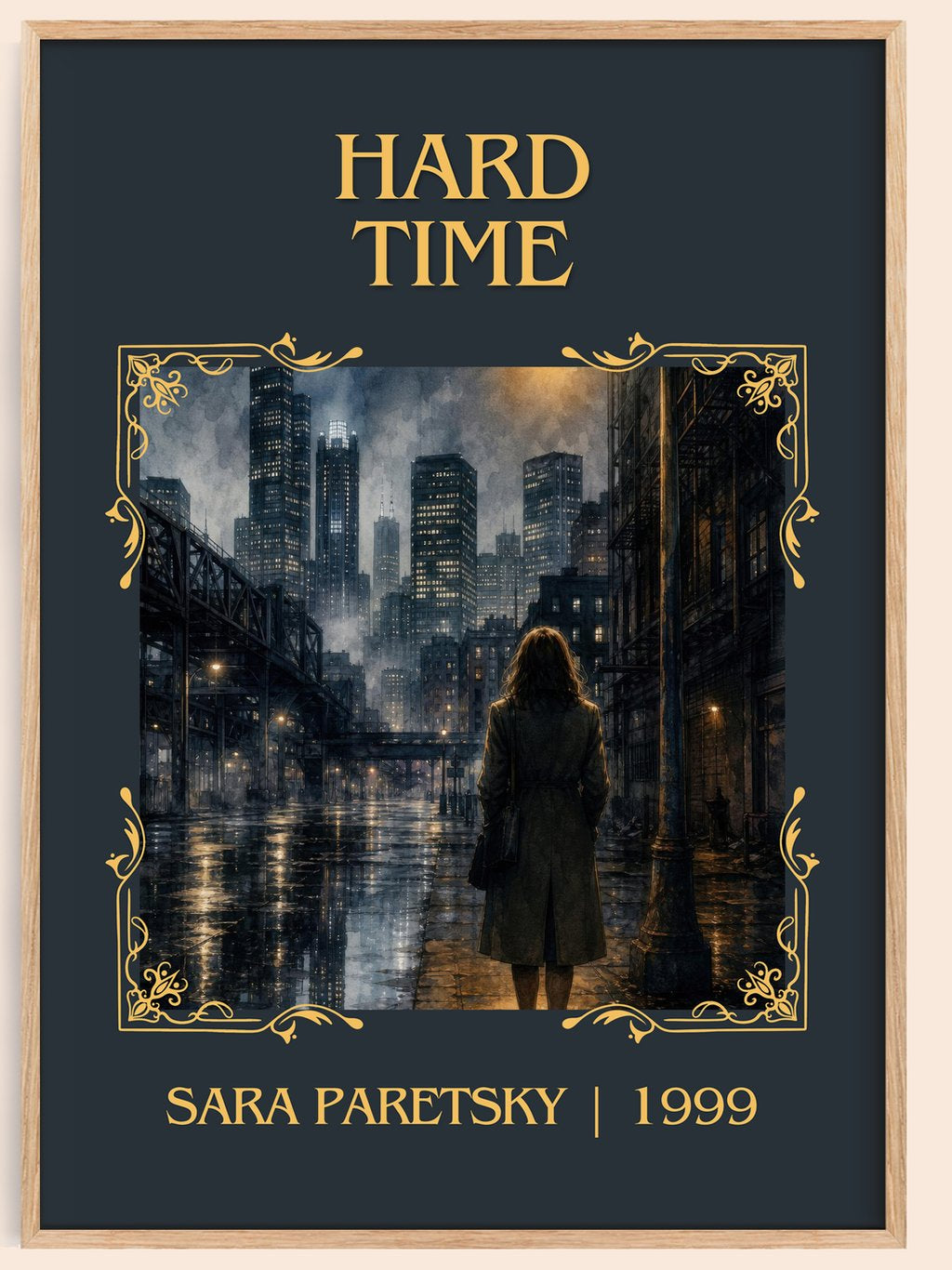 Hard Time Classic Book Art Print by Sara Paretsky – book poster