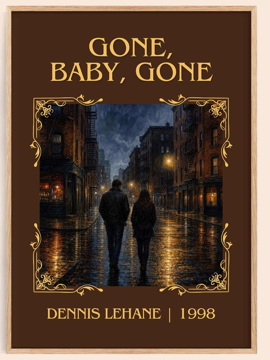 Gone, Baby, Gone Classic Book Art Print by Dennis Lehane – book poster